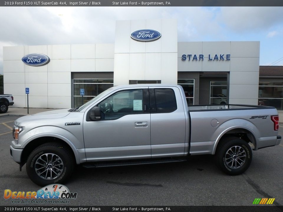 2019 Ford F150 XLT SuperCab 4x4 Ingot Silver / Black Photo #1