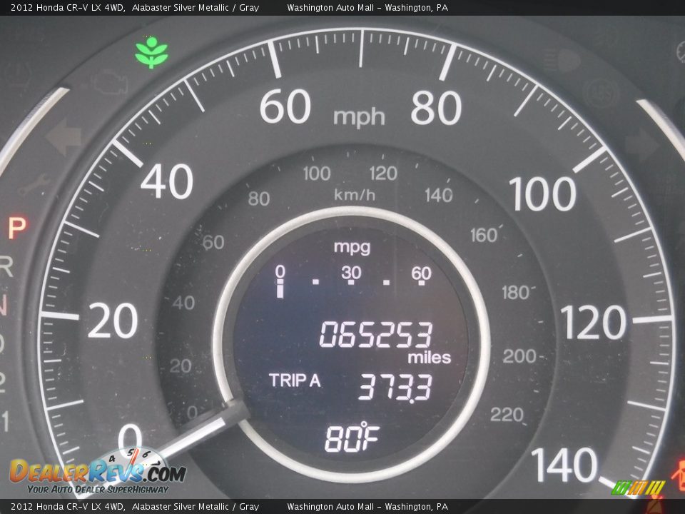 2012 Honda CR-V LX 4WD Alabaster Silver Metallic / Gray Photo #25