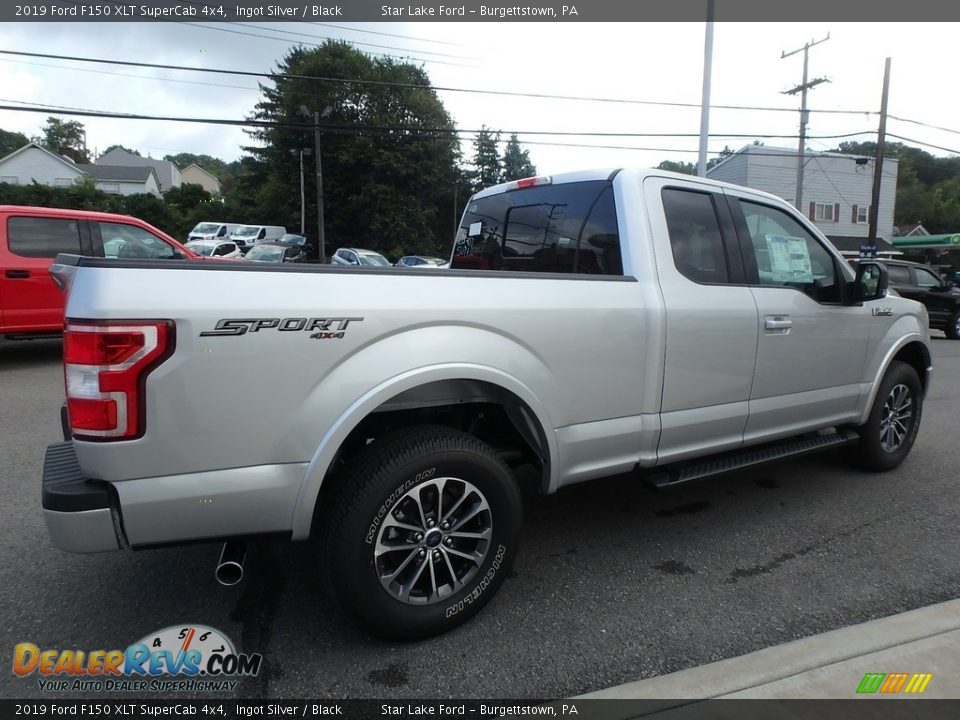 2019 Ford F150 XLT SuperCab 4x4 Ingot Silver / Black Photo #5