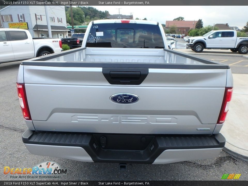 2019 Ford F150 XLT SuperCab 4x4 Ingot Silver / Black Photo #6