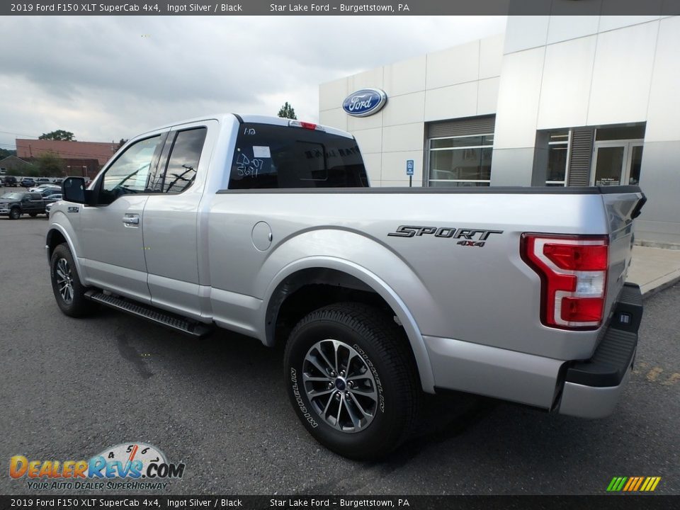 2019 Ford F150 XLT SuperCab 4x4 Ingot Silver / Black Photo #7