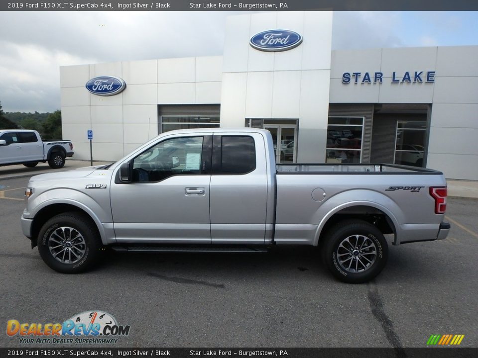 2019 Ford F150 XLT SuperCab 4x4 Ingot Silver / Black Photo #8