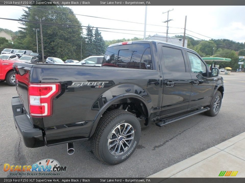 2019 Ford F150 XLT SuperCrew 4x4 Agate Black / Black Photo #5