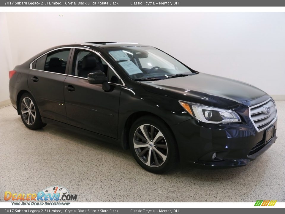2017 Subaru Legacy 2.5i Limited Crystal Black Silica / Slate Black Photo #1