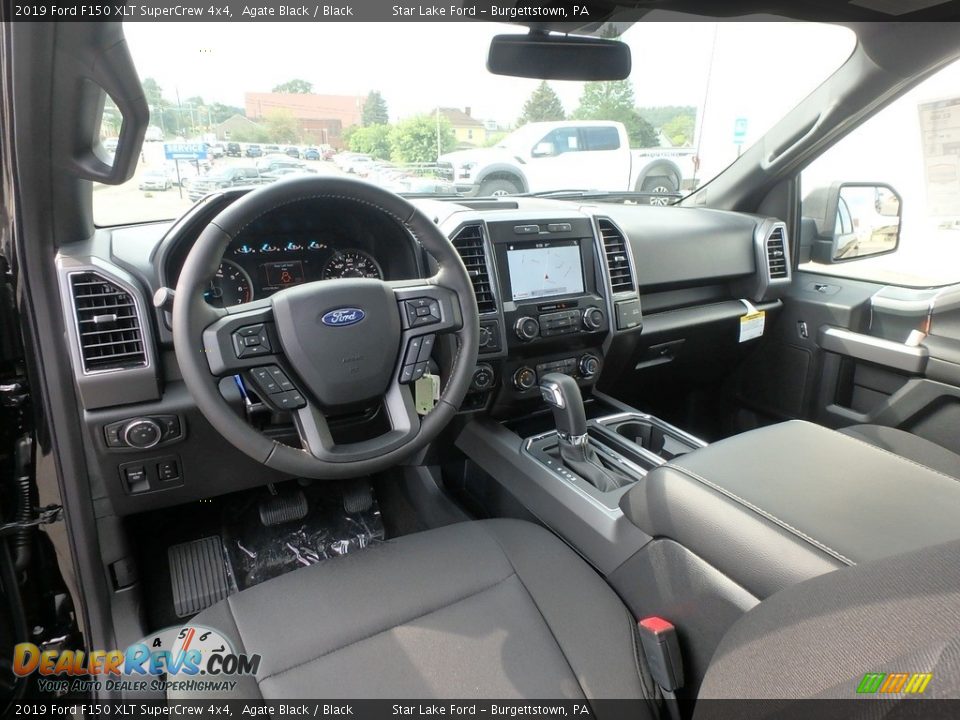 2019 Ford F150 XLT SuperCrew 4x4 Agate Black / Black Photo #13