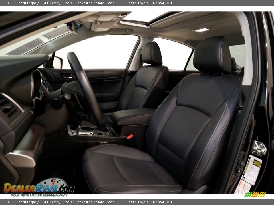 2017 Subaru Legacy 2.5i Limited Crystal Black Silica / Slate Black Photo #5