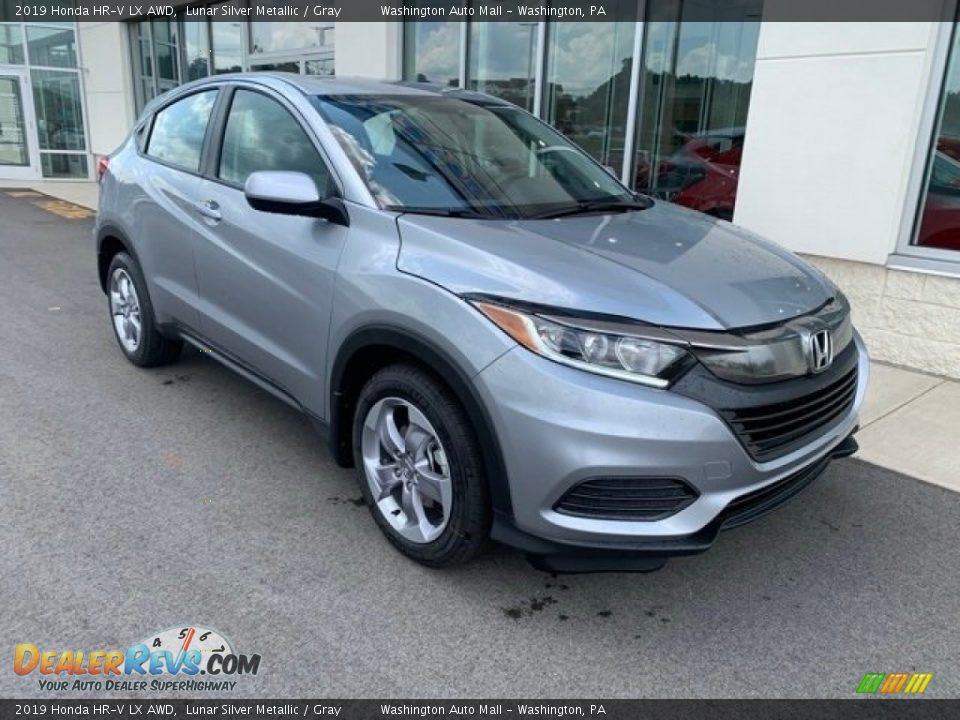 2019 Honda HR-V LX AWD Lunar Silver Metallic / Gray Photo #2