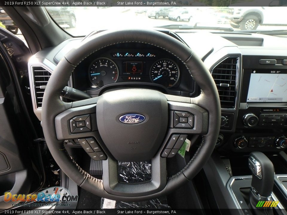 2019 Ford F150 XLT SuperCrew 4x4 Agate Black / Black Photo #15