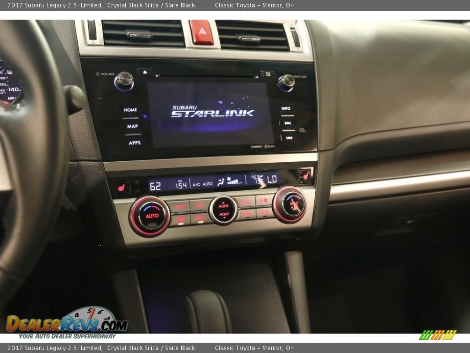 2017 Subaru Legacy 2.5i Limited Crystal Black Silica / Slate Black Photo #9