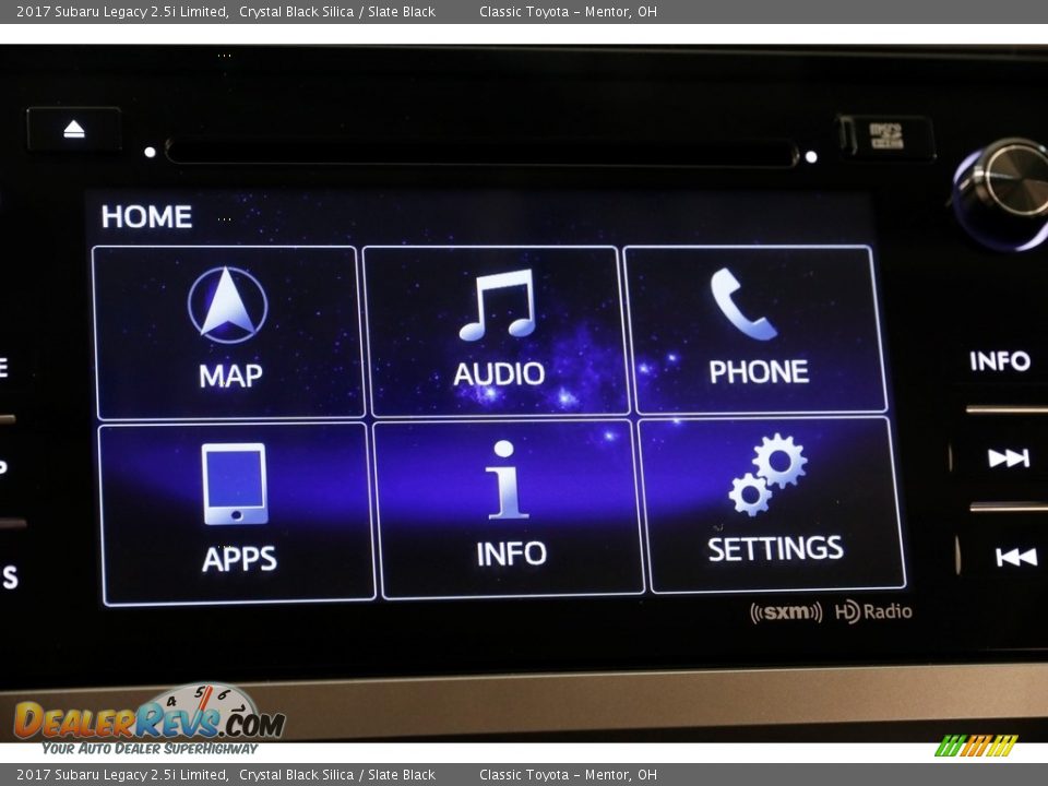 2017 Subaru Legacy 2.5i Limited Crystal Black Silica / Slate Black Photo #10