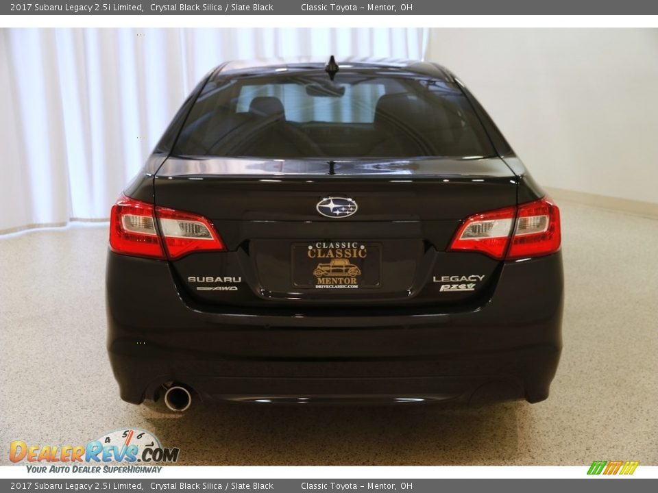2017 Subaru Legacy 2.5i Limited Crystal Black Silica / Slate Black Photo #19