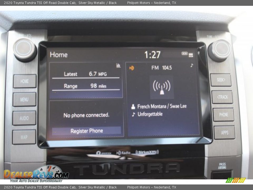 Controls of 2020 Toyota Tundra TSS Off Road Double Cab Photo #16