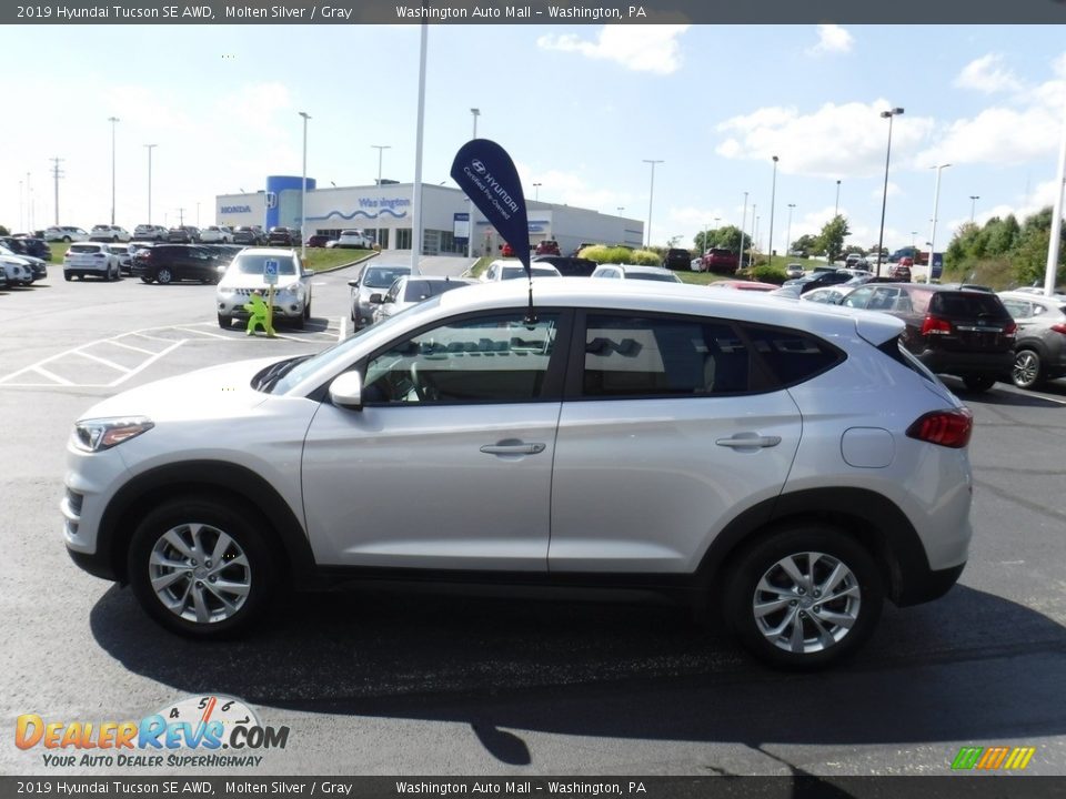 2019 Hyundai Tucson SE AWD Molten Silver / Gray Photo #7