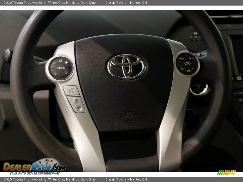 2010 Toyota Prius Hybrid III Winter Gray Metallic / Dark Gray Photo #7