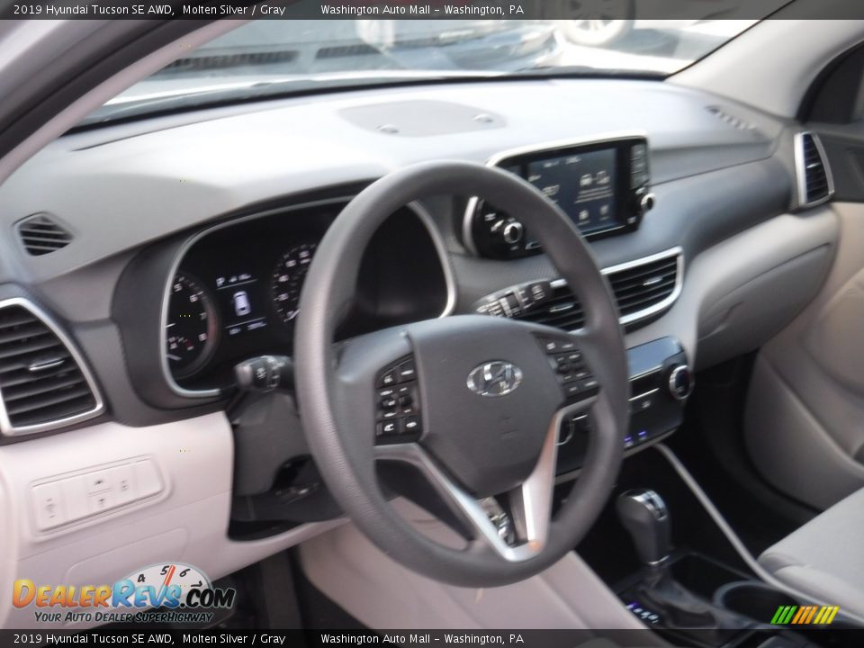 2019 Hyundai Tucson SE AWD Molten Silver / Gray Photo #12