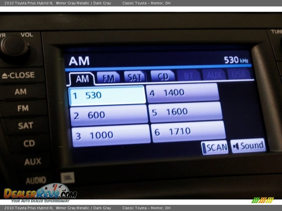 2010 Toyota Prius Hybrid III Winter Gray Metallic / Dark Gray Photo #11