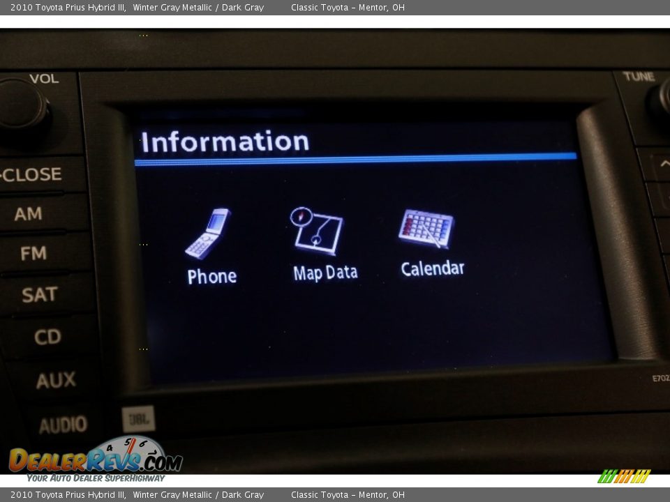 2010 Toyota Prius Hybrid III Winter Gray Metallic / Dark Gray Photo #12