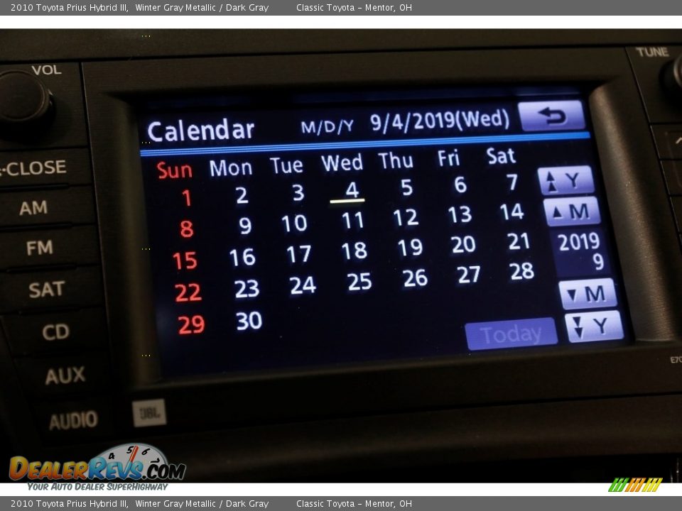 2010 Toyota Prius Hybrid III Winter Gray Metallic / Dark Gray Photo #14