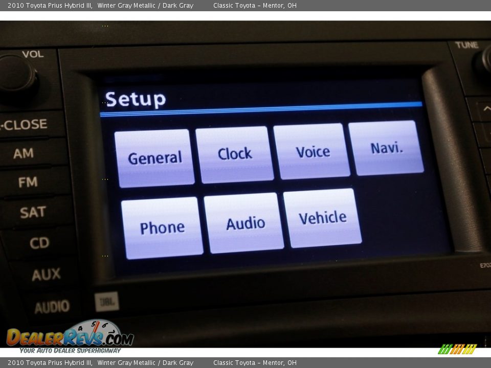 2010 Toyota Prius Hybrid III Winter Gray Metallic / Dark Gray Photo #15