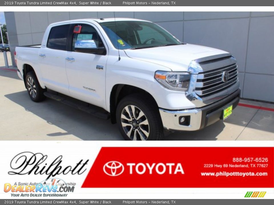 2019 Toyota Tundra Limited CrewMax 4x4 Super White / Black Photo #1