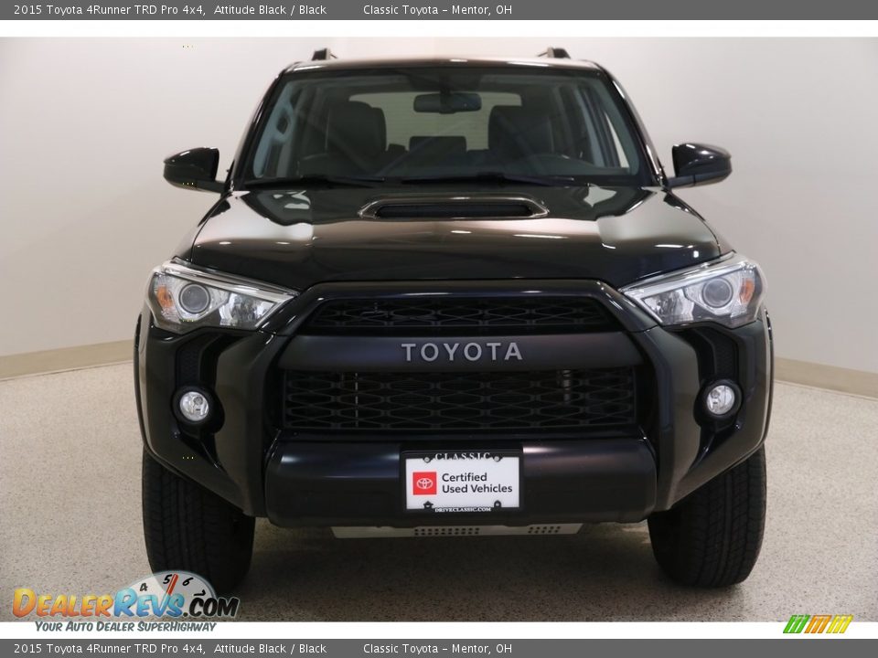 2015 Toyota 4Runner TRD Pro 4x4 Attitude Black / Black Photo #2