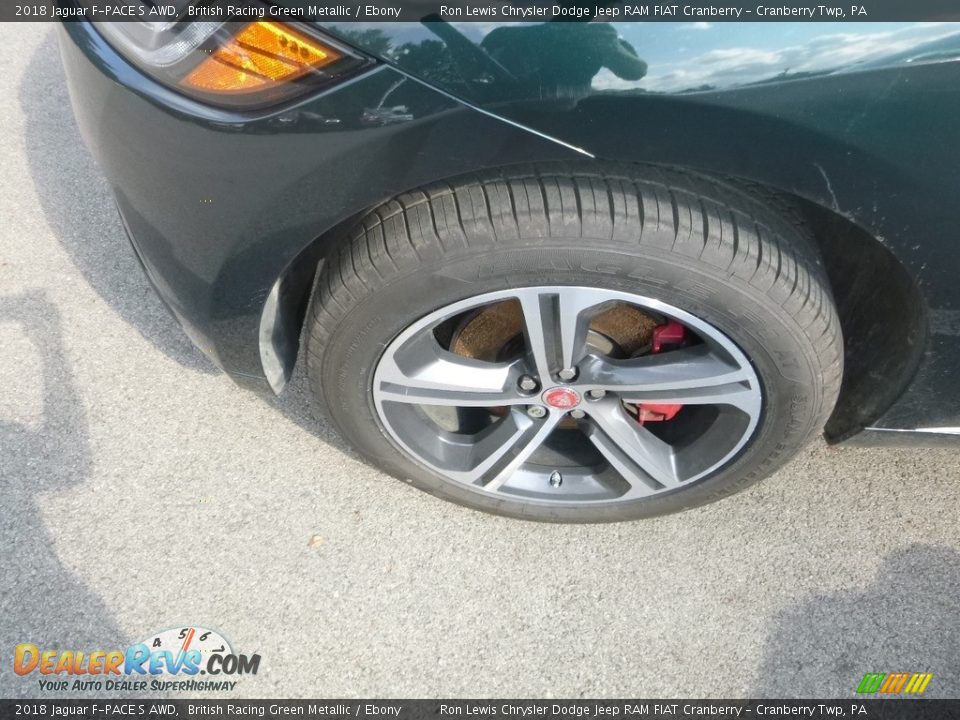 2018 Jaguar F-PACE S AWD British Racing Green Metallic / Ebony Photo #2
