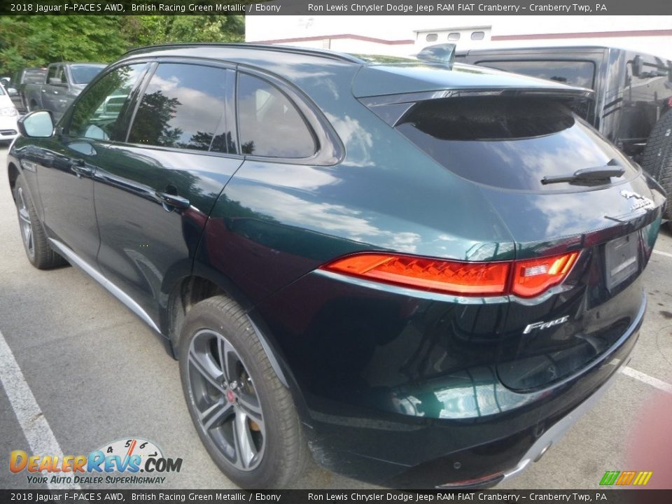 2018 Jaguar F-PACE S AWD British Racing Green Metallic / Ebony Photo #3