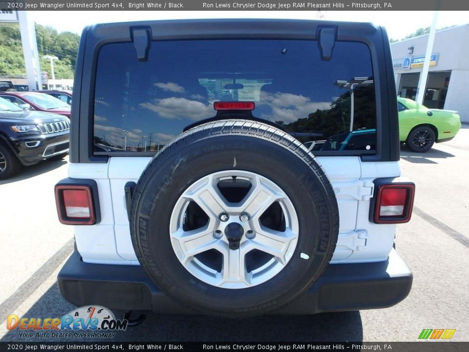 2020 Jeep Wrangler Unlimited Sport 4x4 Bright White / Black Photo #4