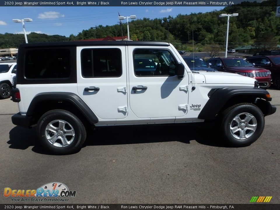 2020 Jeep Wrangler Unlimited Sport 4x4 Bright White / Black Photo #7