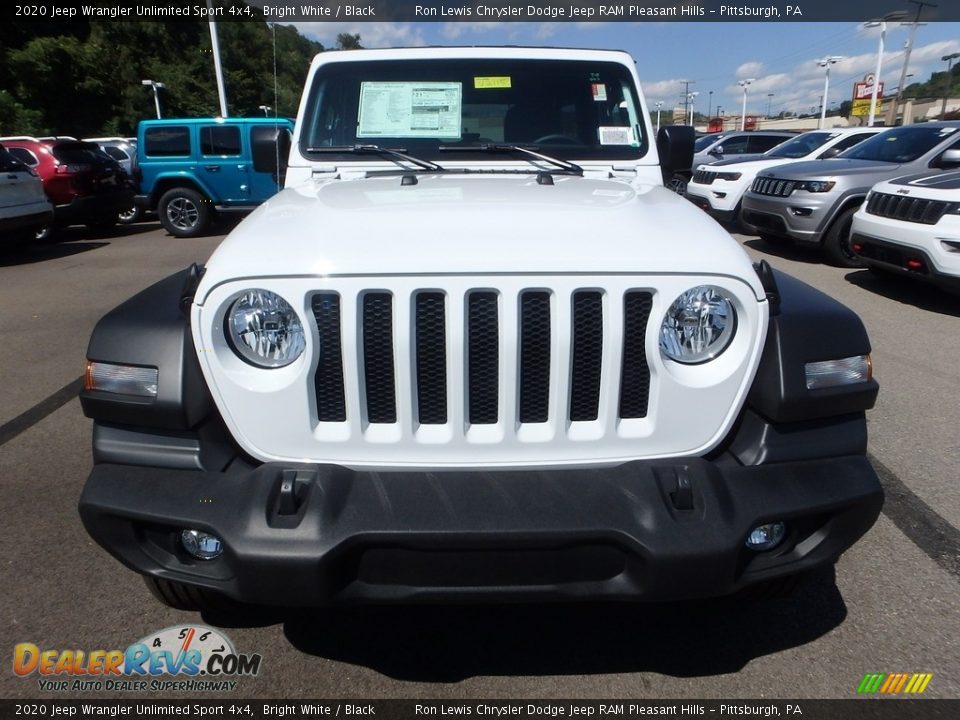 2020 Jeep Wrangler Unlimited Sport 4x4 Bright White / Black Photo #9