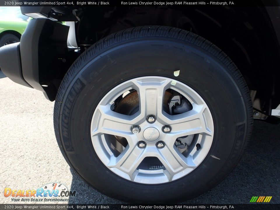 2020 Jeep Wrangler Unlimited Sport 4x4 Bright White / Black Photo #10