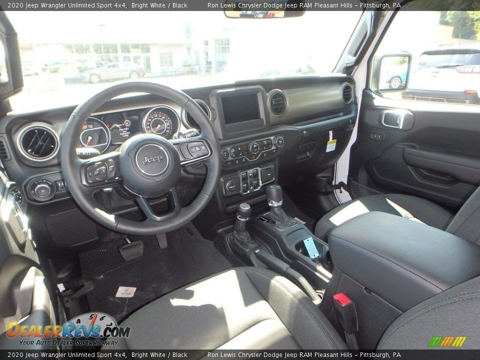 2020 Jeep Wrangler Unlimited Sport 4x4 Bright White / Black Photo #13