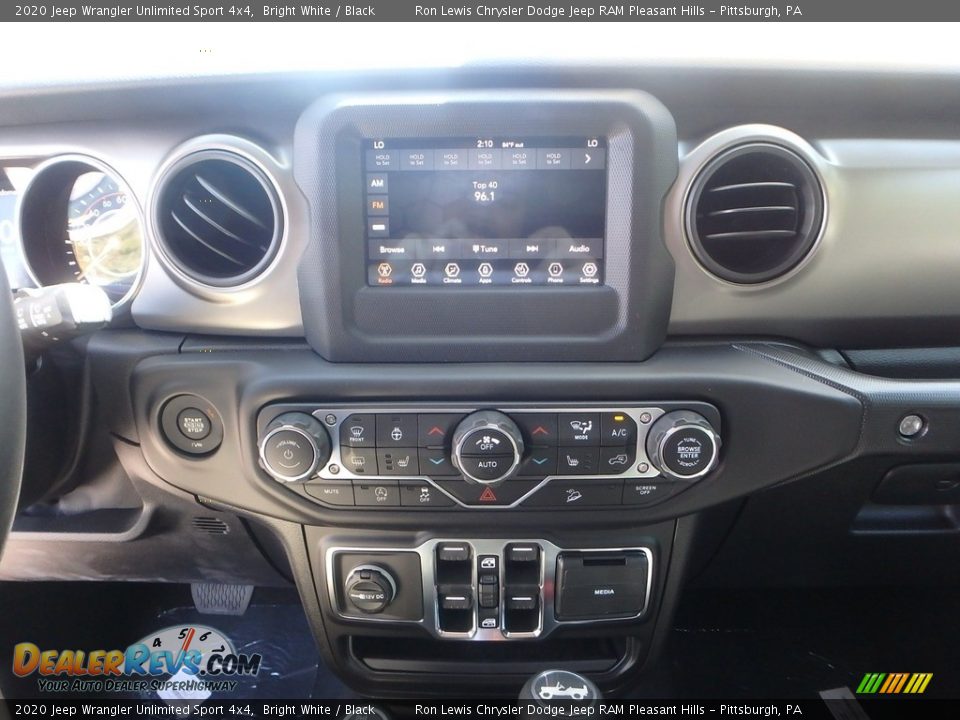2020 Jeep Wrangler Unlimited Sport 4x4 Bright White / Black Photo #17