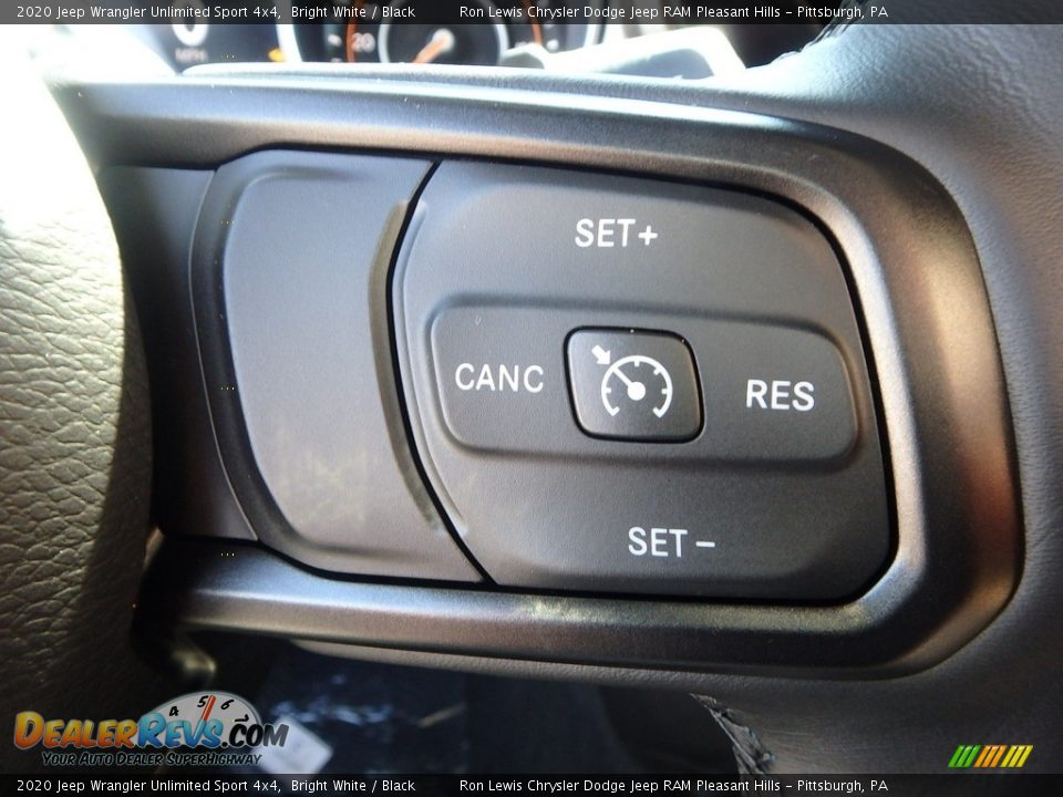2020 Jeep Wrangler Unlimited Sport 4x4 Bright White / Black Photo #20
