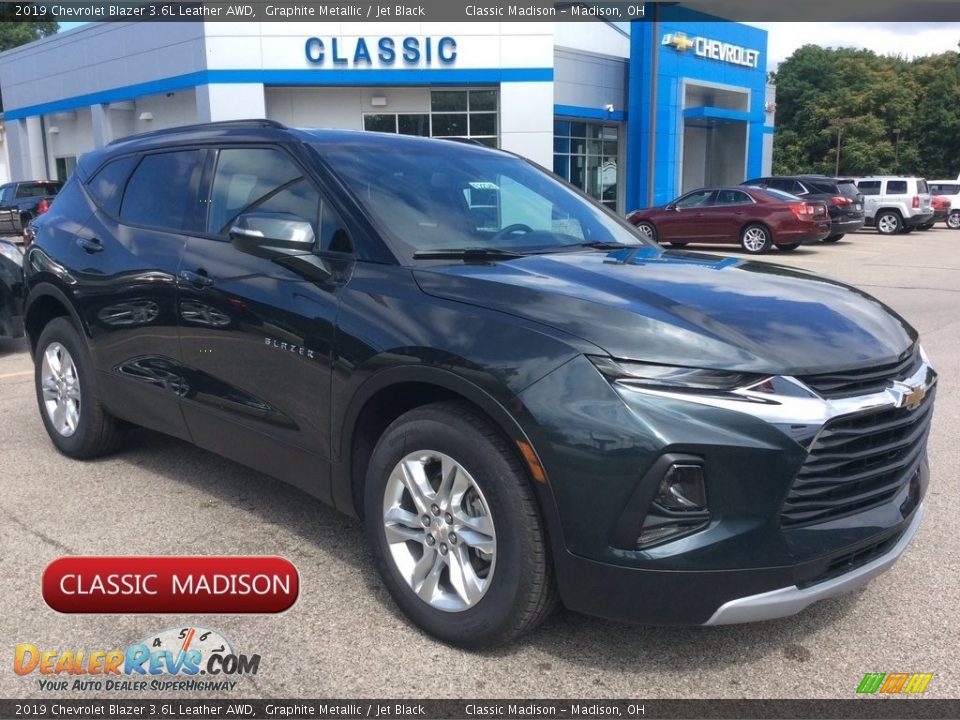 2019 Chevrolet Blazer 3.6L Leather AWD Graphite Metallic / Jet Black Photo #1