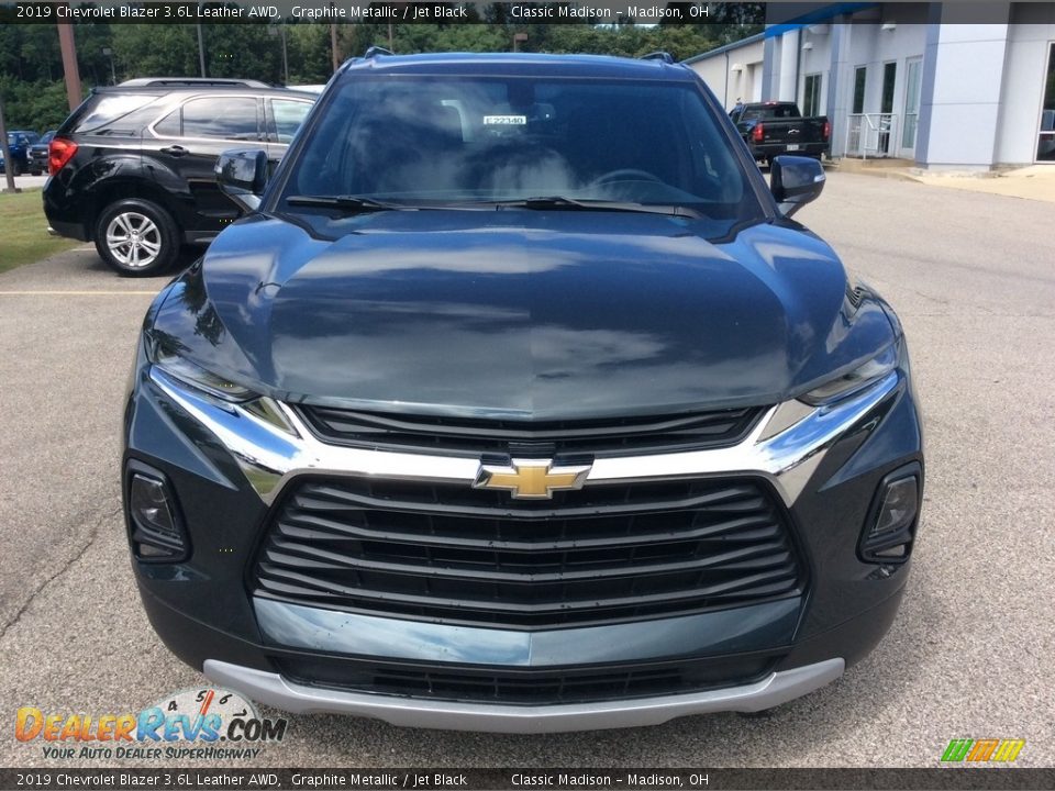 2019 Chevrolet Blazer 3.6L Leather AWD Graphite Metallic / Jet Black Photo #4