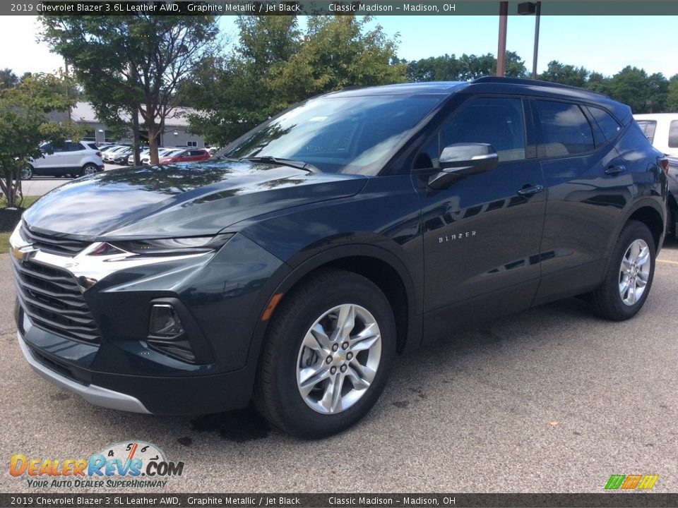 2019 Chevrolet Blazer 3.6L Leather AWD Graphite Metallic / Jet Black Photo #5