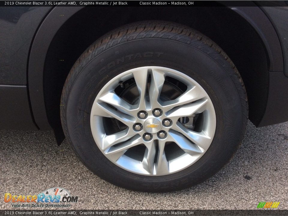 2019 Chevrolet Blazer 3.6L Leather AWD Graphite Metallic / Jet Black Photo #9