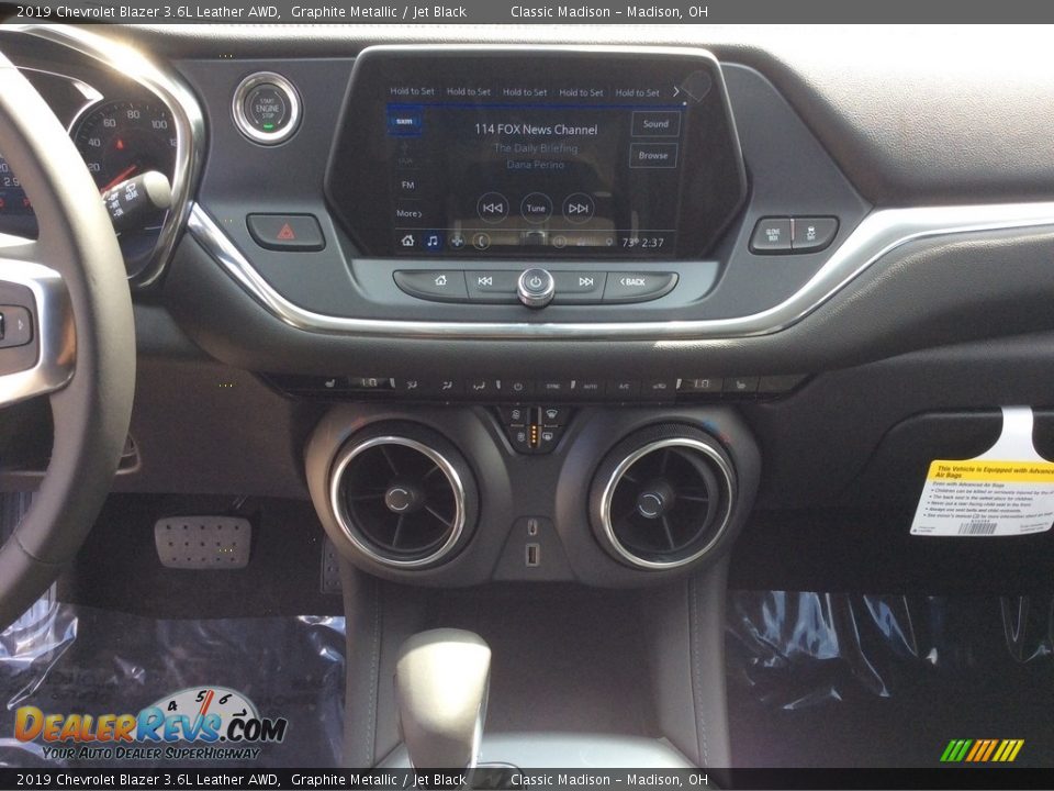 2019 Chevrolet Blazer 3.6L Leather AWD Graphite Metallic / Jet Black Photo #14