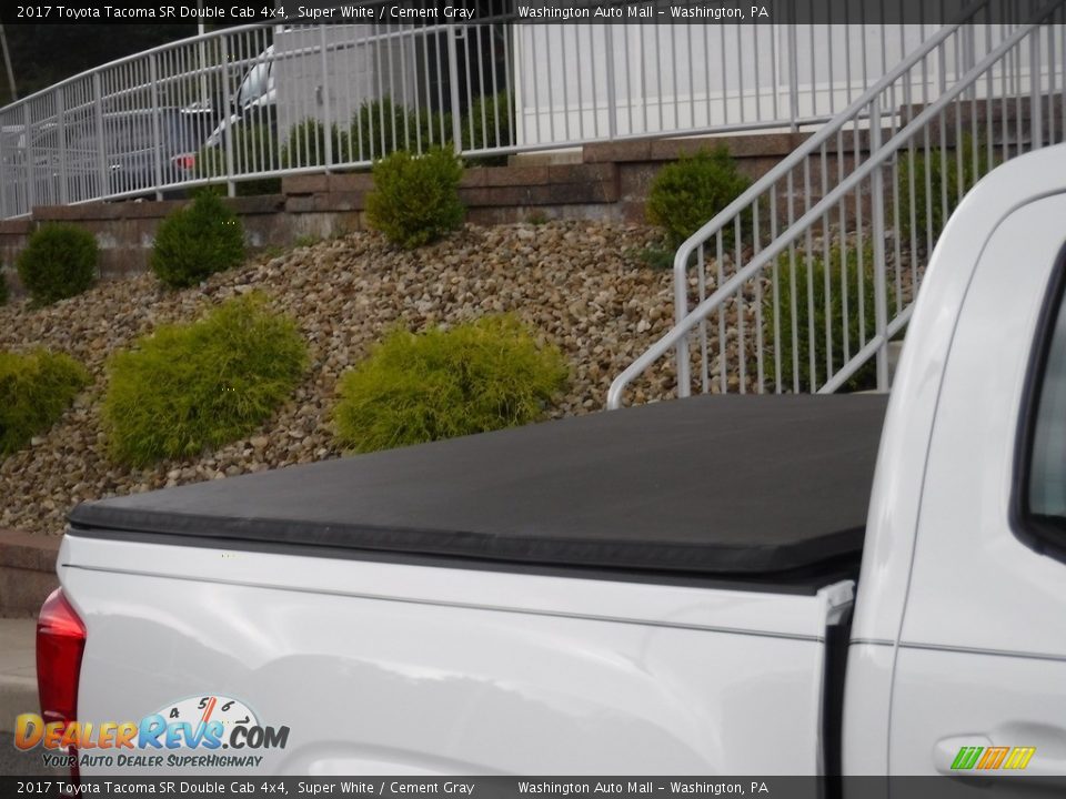 2017 Toyota Tacoma SR Double Cab 4x4 Super White / Cement Gray Photo #3