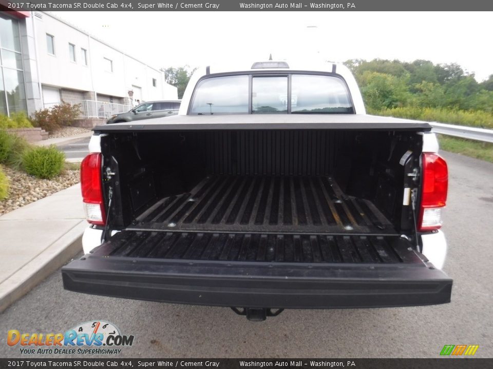 2017 Toyota Tacoma SR Double Cab 4x4 Super White / Cement Gray Photo #10