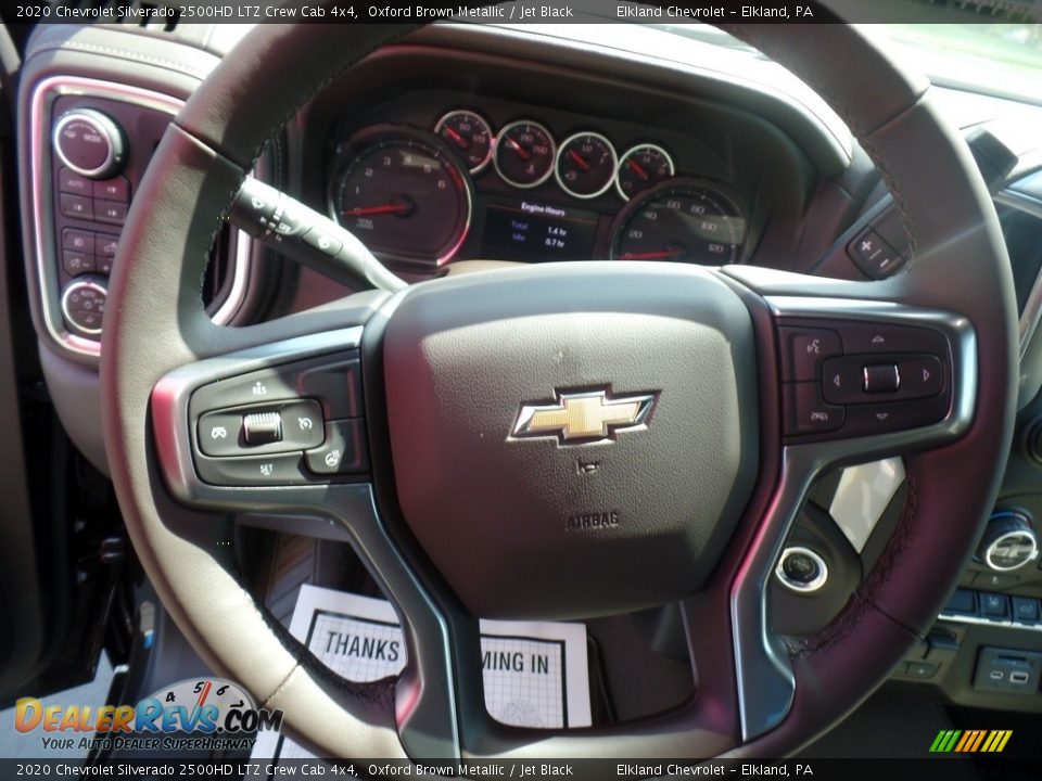 2020 Chevrolet Silverado 2500HD LTZ Crew Cab 4x4 Oxford Brown Metallic / Jet Black Photo #24