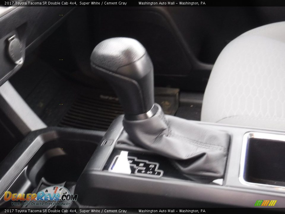 2017 Toyota Tacoma SR Double Cab 4x4 Super White / Cement Gray Photo #15