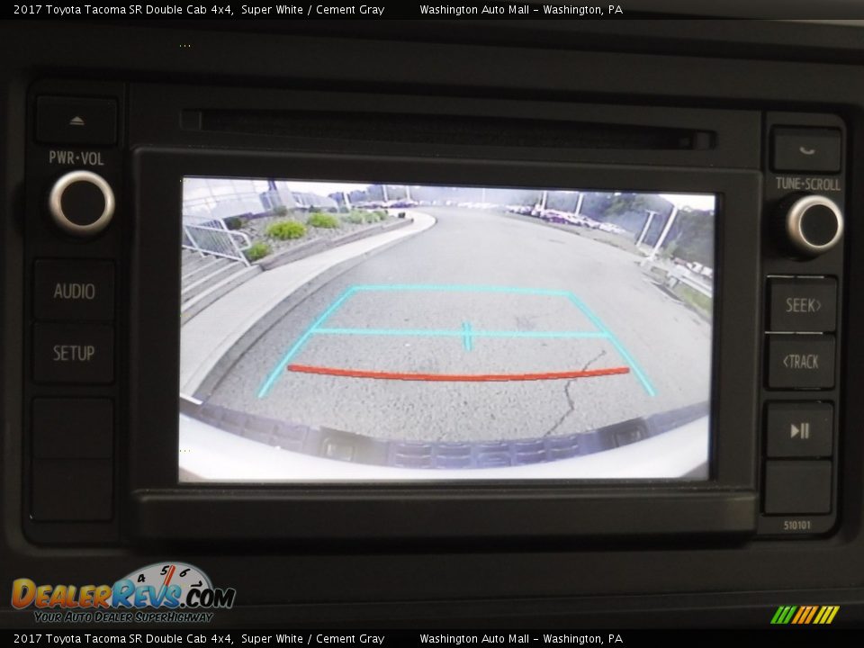 2017 Toyota Tacoma SR Double Cab 4x4 Super White / Cement Gray Photo #17