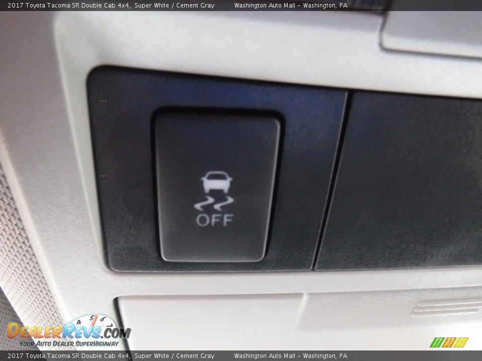 2017 Toyota Tacoma SR Double Cab 4x4 Super White / Cement Gray Photo #20