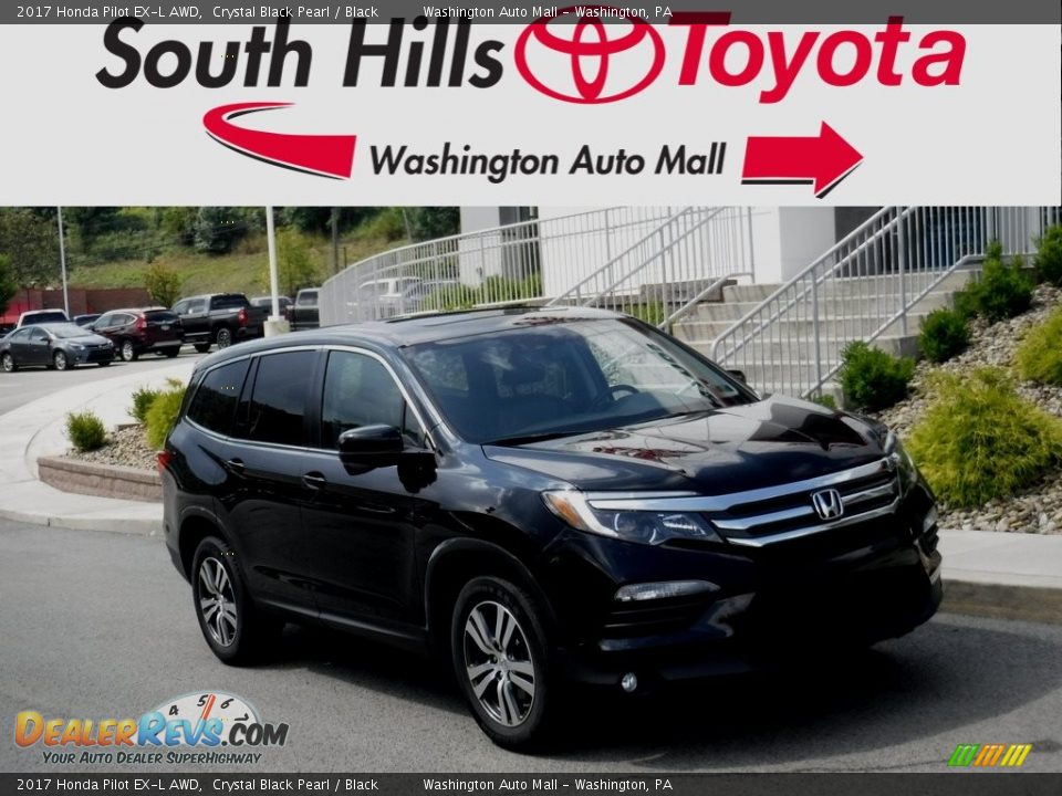 2017 Honda Pilot EX-L AWD Crystal Black Pearl / Black Photo #1