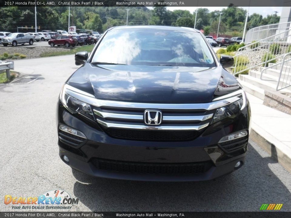 2017 Honda Pilot EX-L AWD Crystal Black Pearl / Black Photo #3
