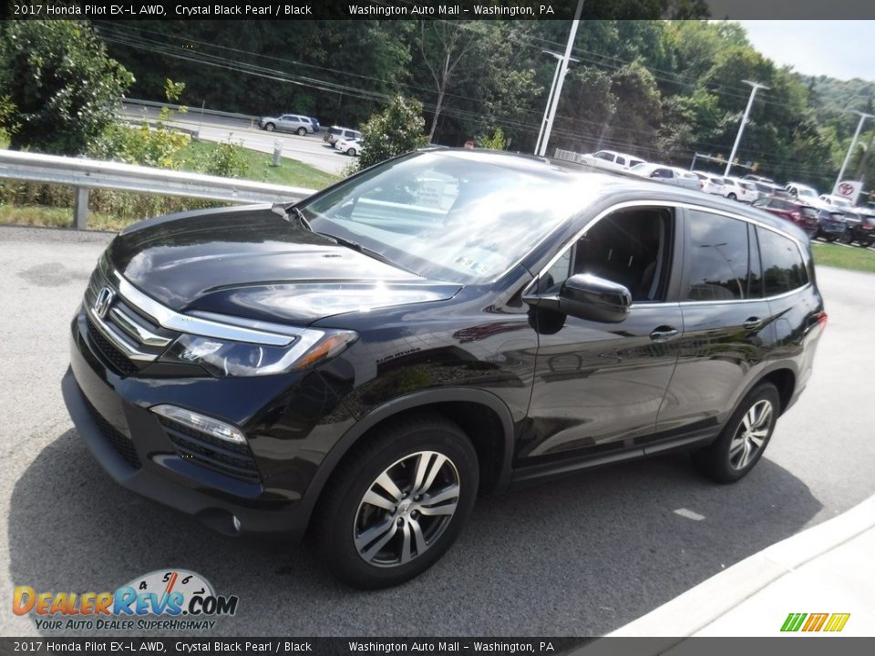 2017 Honda Pilot EX-L AWD Crystal Black Pearl / Black Photo #4
