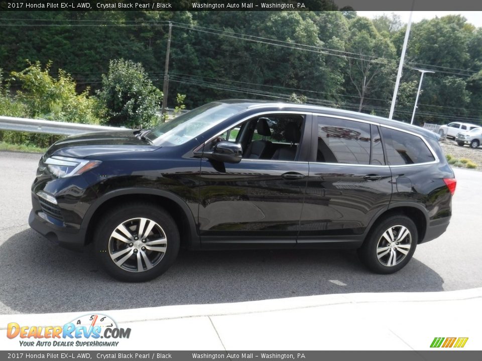 2017 Honda Pilot EX-L AWD Crystal Black Pearl / Black Photo #5