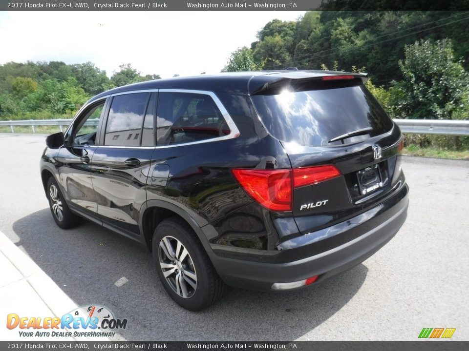2017 Honda Pilot EX-L AWD Crystal Black Pearl / Black Photo #6